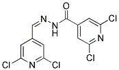 N'-(2,6-DICHLOROISONICOTINOYL)-2,6-DICHLOROPYRIDINE-4-CARBOXALDEHYDE HYDRAZONE Struktur