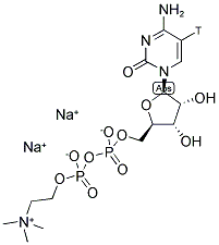 CYTIDINE 5'-DIPHOSPHOCHOLINE, DISODIUM SALT, [5-3H]- Struktur