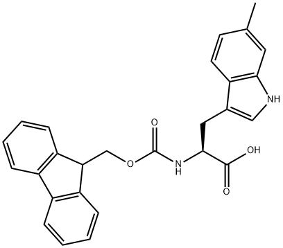 FMOC-6-METHYL-DL-TRYPTOPHAN Struktur