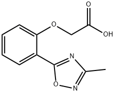 [2-(3-METHYL-[1,2,4]OXADIAZOL-5-YL)-PHENOXY]-ACETIC ACID Struktur