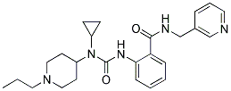 N-CYCLOPROPYL-N-(1-PROPYLPIPERIDIN-4-YL)-N-[2-(((PYRIDIN-3-YLMETHYL)AMINO)CARBONYL)PHENYL]UREA Struktur