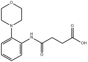 N-(2-MORPHOLIN-4-YL-PHENYL)-SUCCINAMIC ACID Struktur