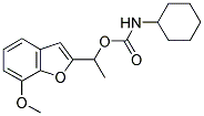 1-(7-METHOXY-1-BENZOFURAN-2-YL)ETHYL N-CYCLOHEXYLCARBAMATE Struktur