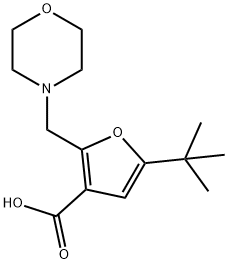 5-TERT-BUTYL-2-MORPHOLIN-4-YLMETHYL-FURAN-3-CARBOXYLIC ACID Struktur