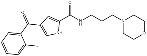 4-(2-METHYLBENZOYL)-N-(3-MORPHOLINOPROPYL)-1H-PYRROLE-2-CARBOXAMIDE Struktur