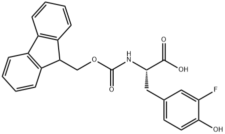 FMOC-3-FLUORO-DL-TYROSINE Struktur