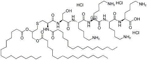 PAM3 CYS-SER-(LYS)4, HYDROCHLORIDE Struktur