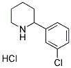 2-(3-CHLOROPHENYL)PIPERIDINE HYDROCHLORIDE Struktur