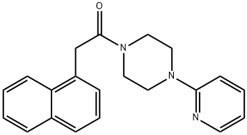 2-NAPHTHYL-1-(4-(2-PYRIDYL)PIPERAZINYL)ETHAN-1-ONE Struktur