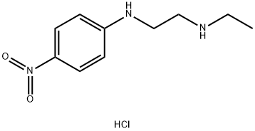 N-ETHYL-N'-(4-NITROPHENYL)ETHANE-1,2-DIAMINE HYDROCHLORIDE Struktur