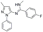 4-FLUORO-N-METHYL-N'-(3-METHYL-1-PHENYL-1H-PYRAZOL-5-YL)BENZENECARBOXIMIDAMIDE Struktur