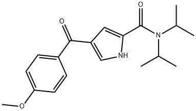 N,N-DIISOPROPYL-4-(4-METHOXYBENZOYL)-1H-PYRROLE-2-CARBOXAMIDE Struktur