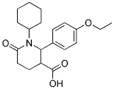 1-CYCLOHEXYL-2-(4-ETHOXYPHENYL)-6-OXO-3-PIPERIDINECARBOXYLIC ACID Struktur