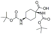 BOC-CIS-1,4-AMINO-1-CYCLOHEXANE CARBOXYLIC ACID Struktur