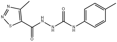 N-(4-METHYLPHENYL)-2-[(4-METHYL-1,2,3-THIADIAZOL-5-YL)CARBONYL]-1-HYDRAZINECARBOXAMIDE Struktur