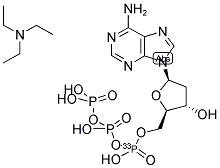 DEOXYADENOSINE 5'-[ALPHA-33P]-TRIPHOSPHATE, TRIETHYLAMMONIUM SALT Struktur