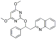 2-[2-((4,6-DIMETHOXYPYRIMIDIN-2-YL)OXY)-2-PHENYLETHYL]QUINOLINE Struktur