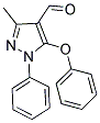 3-METHYL-5-PHENOXY-1-PHENYL-1H-PYRAZOLE-4-CARBALDEHYDE Struktur