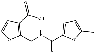 2-([(5-METHYL-FURAN-2-CARBONYL)-AMINO]-METHYL)-FURAN-3-CARBOXYLIC ACID Struktur