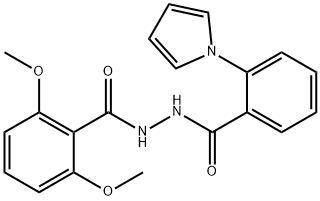 N'-(2,6-DIMETHOXYBENZOYL)-2-(1H-PYRROL-1-YL)BENZENECARBOHYDRAZIDE Struktur