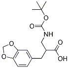 3-BENZO[1,3]DIOXOL-5-YL-2-(TERT-BUTOXYCARBONYLAMINO-METHYL)-PROPIONIC ACID Struktur