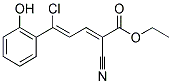 ETHYL 5-CHLORO-2-CYANO-5-(2-HYDROXYPHENYL)PENTA-2,4-DIENOATE Struktur