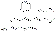 3(3',4'-DIMETHOXYPHENYL)-7-HYDROXY-4-PHENYLCOUMARIN Struktur