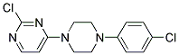 2-CHLORO-4-[4-(4-CHLOROPHENYL)-1-PIPERAZINYL]PYRIMIDINE Struktur