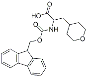 2-(9H-FLUOREN-9-YLMETHOXYCARBONYLAMINO)-3-(TETRAHYDRO-PYRAN-4-YL)-PROPIONIC ACID Struktur