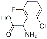 AMINO-(2-CHLORO-6-FLUORO-PHENYL)-ACETIC ACID Struktur