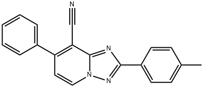 2-(4-METHYLPHENYL)-7-PHENYL[1,2,4]TRIAZOLO[1,5-A]PYRIDINE-8-CARBONITRILE Struktur