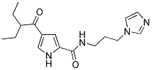 4-(2-ETHYLBUTANOYL)-N-[3-(1H-IMIDAZOL-1-YL)PROPYL]-1H-PYRROLE-2-CARBOXAMIDE Struktur