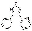 2-[3-PHENYL-1H-PYRAZOL-4-YL]PYRAZINE Struktur