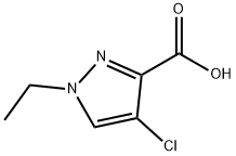 4-CHLORO-1-ETHYL-1H-PYRAZOLE-3-CARBOXYLIC ACID Struktur