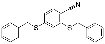 2,4-BIS(BENZYLTHIO)BENZONITRILE Struktur