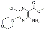 METHYL 3-AMINO-6-CHLORO-5-MORPHOLINOPYRAZINE-2-CARBOXYLATE Struktur