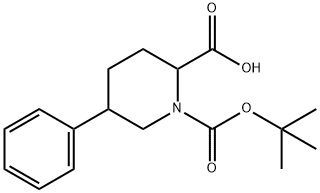 5-PHENYL-PIPERIDINE-1,2-DICARBOXYLIC ACID 1-TERT-BUTYL ESTER Struktur