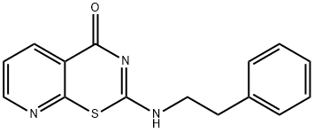 2-((2-PHENYLETHYL)AMINO)PYRIDINO[3,2-E]1,3-THIAZIN-4-ONE Struktur