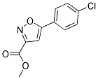 METHYL 5-(4-CHLOROPHENYL)ISOXAZOLE-3-CARBOXYLATE Struktur