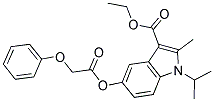 ETHYL 1-ISOPROPYL-2-METHYL-5-(2-PHENOXYACETOXY)-1H-INDOLE-3-CARBOXYLATE Struktur