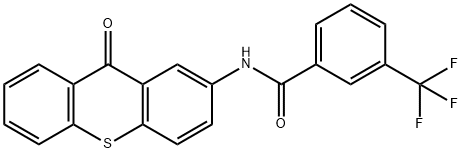 N-(9-OXO-9H-THIOXANTHEN-2-YL)-3-(TRIFLUOROMETHYL)BENZENECARBOXAMIDE Struktur