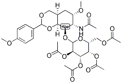 METHYL 2-ACETAMIDO-2-DEOXY-4,6-ANISOLYDENE-O-[BETA-D-(2,3,4,6-TETRAACETYL) GALACTOPYRANOSYL]-ALPHA-D-GALACTOPYRANOSIDE Struktur