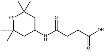 4-OXO-4-[(2,2,6,6-TETRAMETHYLPIPERIDIN-4-YL)AMINO]BUTANOIC ACID Struktur