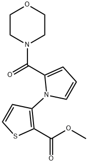 METHYL 3-[2-(MORPHOLINOCARBONYL)-1H-PYRROL-1-YL]-2-THIOPHENECARBOXYLATE Struktur