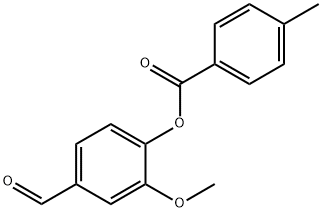 4-FORMYL-2-METHOXYPHENYL 4-METHYLBENZOATE Struktur