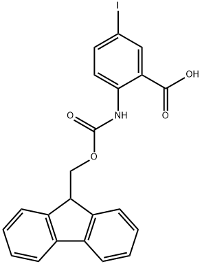 FMOC-2-AMINO-5-IODOBENZOIC ACID Struktur