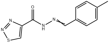 N'-[(Z)-(4-METHYLPHENYL)METHYLIDENE]-1,2,3-THIADIAZOLE-4-CARBOHYDRAZIDE Struktur