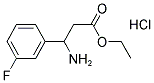 ETHYL 3-AMINO-3-(3-FLUOROPHENYL)PROPANOATE HYDROCHLORIDE Struktur