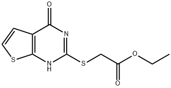 ETHYL 2-[(4-HYDROXYTHIENO[2,3-D]PYRIMIDIN-2-YL)SULFANYL]ACETATE Struktur