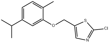 (2-CHLORO-1,3-THIAZOL-5-YL)METHYL 5-ISOPROPYL-2-METHYLPHENYL ETHER Struktur